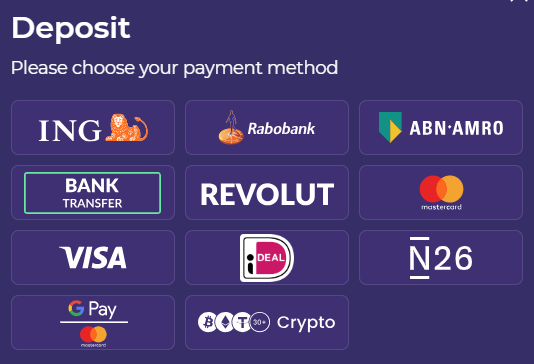 casino zonder cruks minimum deposit